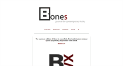Desktop Screenshot of bonesjournal.com