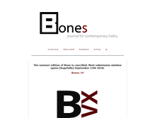 Tablet Screenshot of bonesjournal.com
